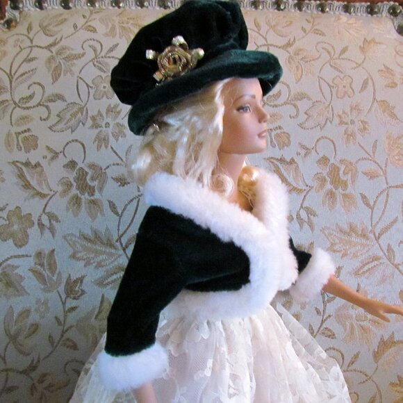 16" DOLL HAT & JACKET, Fits TONNER SYDNEY, TYLER, GENE, BRENDA STARR; FAUX FUR - Picture 2 of 4